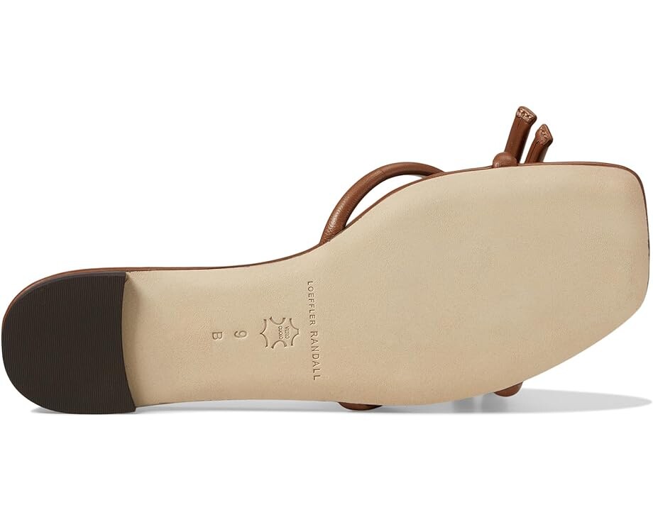 Сандалии Loeffler Randall Hadley Leather Bow Flat, цвет Timber — фото 3