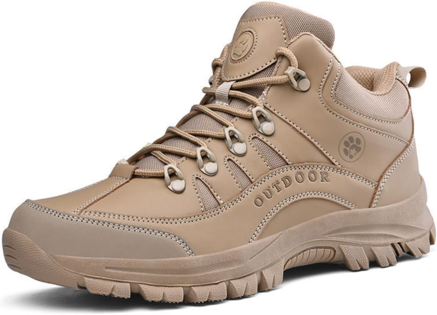 

Мужские походные ботинки водонепроницаемые, легкие, с противоскользящей подошвой, прочные для прогулок и треккинга на улице Macefil, хаки