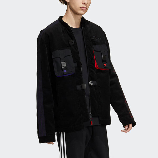 Куртка originals men's cny coach jacket black Adidas, черный — фото 2