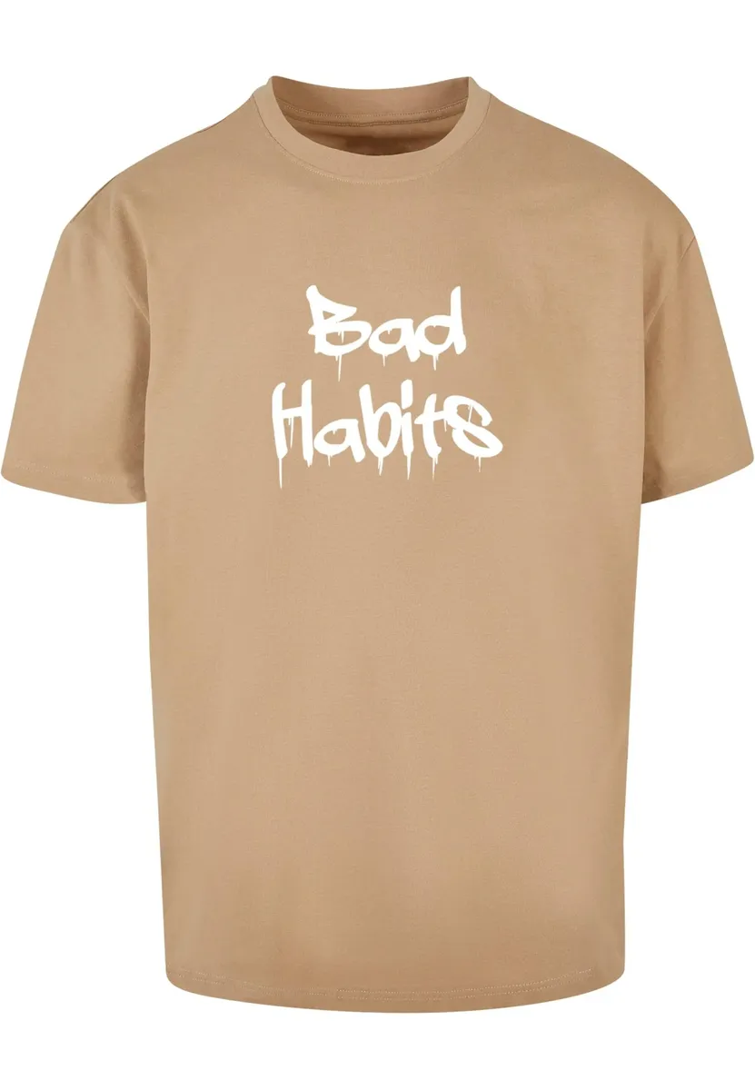 

Футболка Merchcode "Мужская футболка Merchcode Bad Habits Heavy Oversize", бежевый