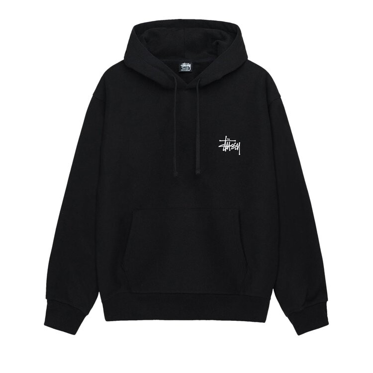 

Худи Stussy Basic Hoodie, черный