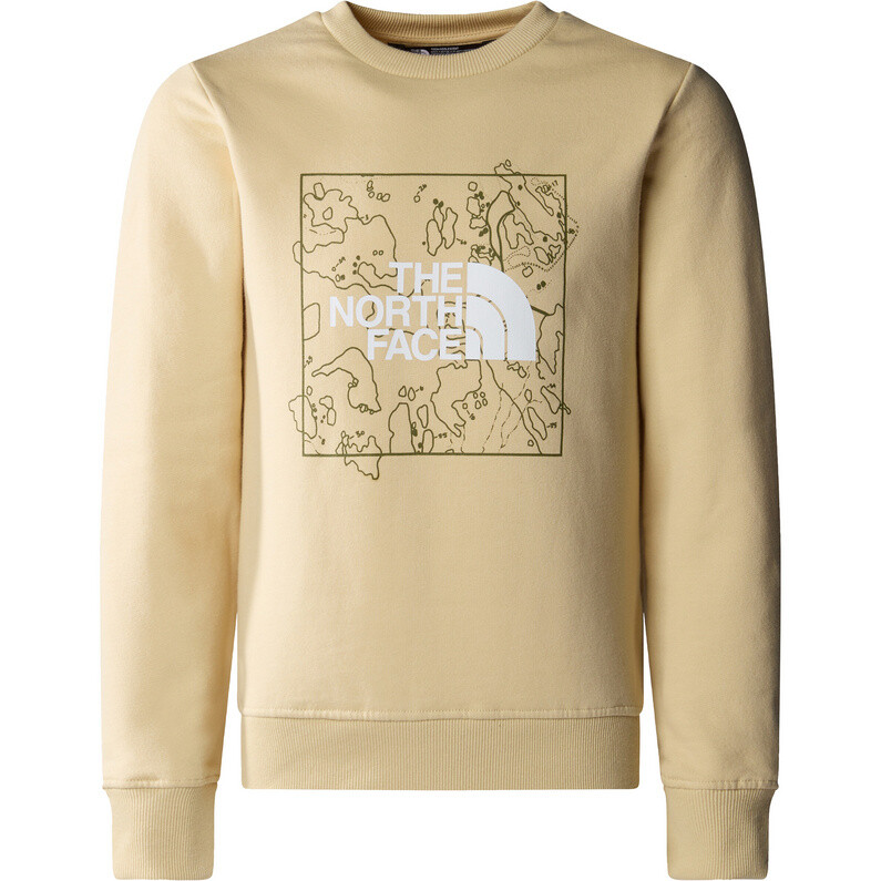 

Новый детский свитер с круглым вырезом и рисунком The North Face, бежевый