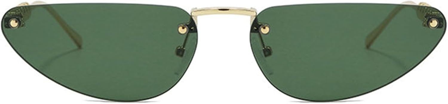 

Хелена Модные жемчужные солнцезащитные очки без оправы для женщин, ретро-очки "кошачий глаз", металлическая оправа, защита от УФ-излучения UV400, голубые и розовые оттенки helena, C5