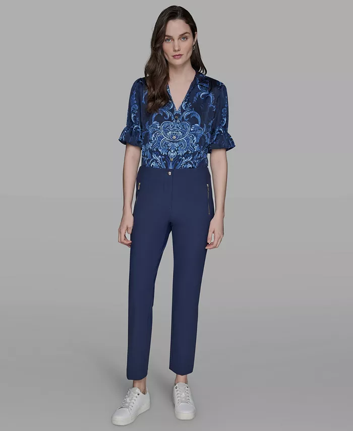 

Женские компрессионные брюки Slim-Leg, 2P-16 KARL LAGERFELD PARIS, синий