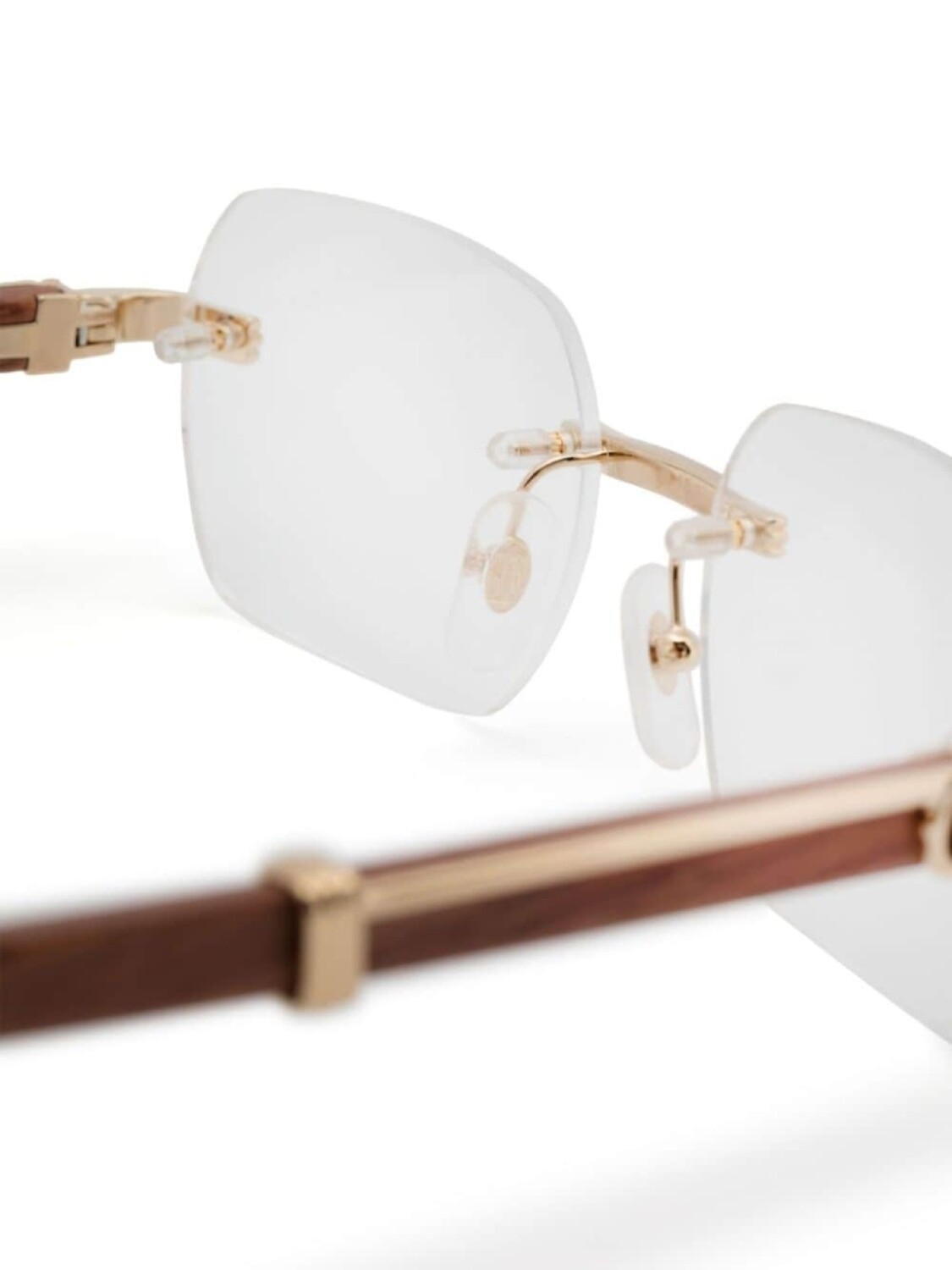 

Cartier Eyewear очки в безободковой оправе, нейтральный цвет