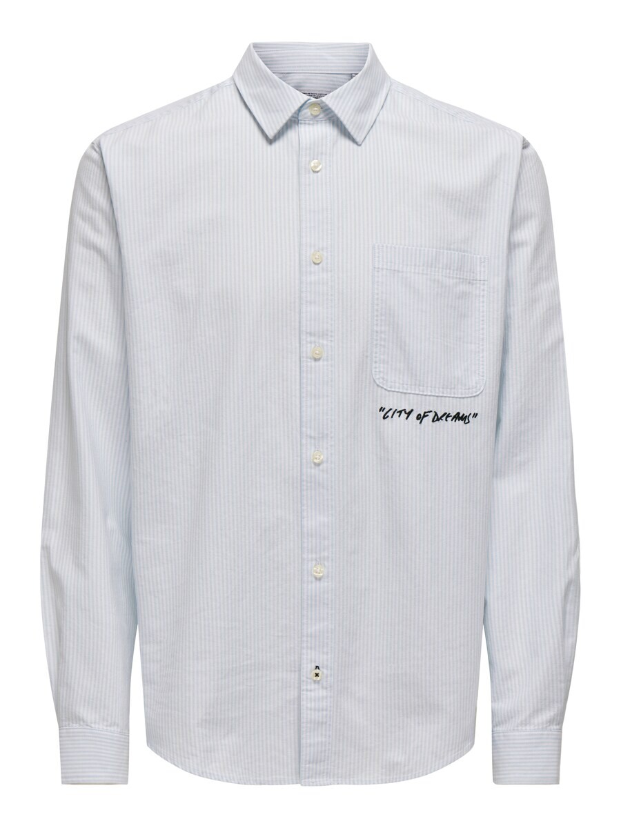 

Повседневная рубашка Only & Sons Comfort fit Button Up Shirt ONSDrake, белый