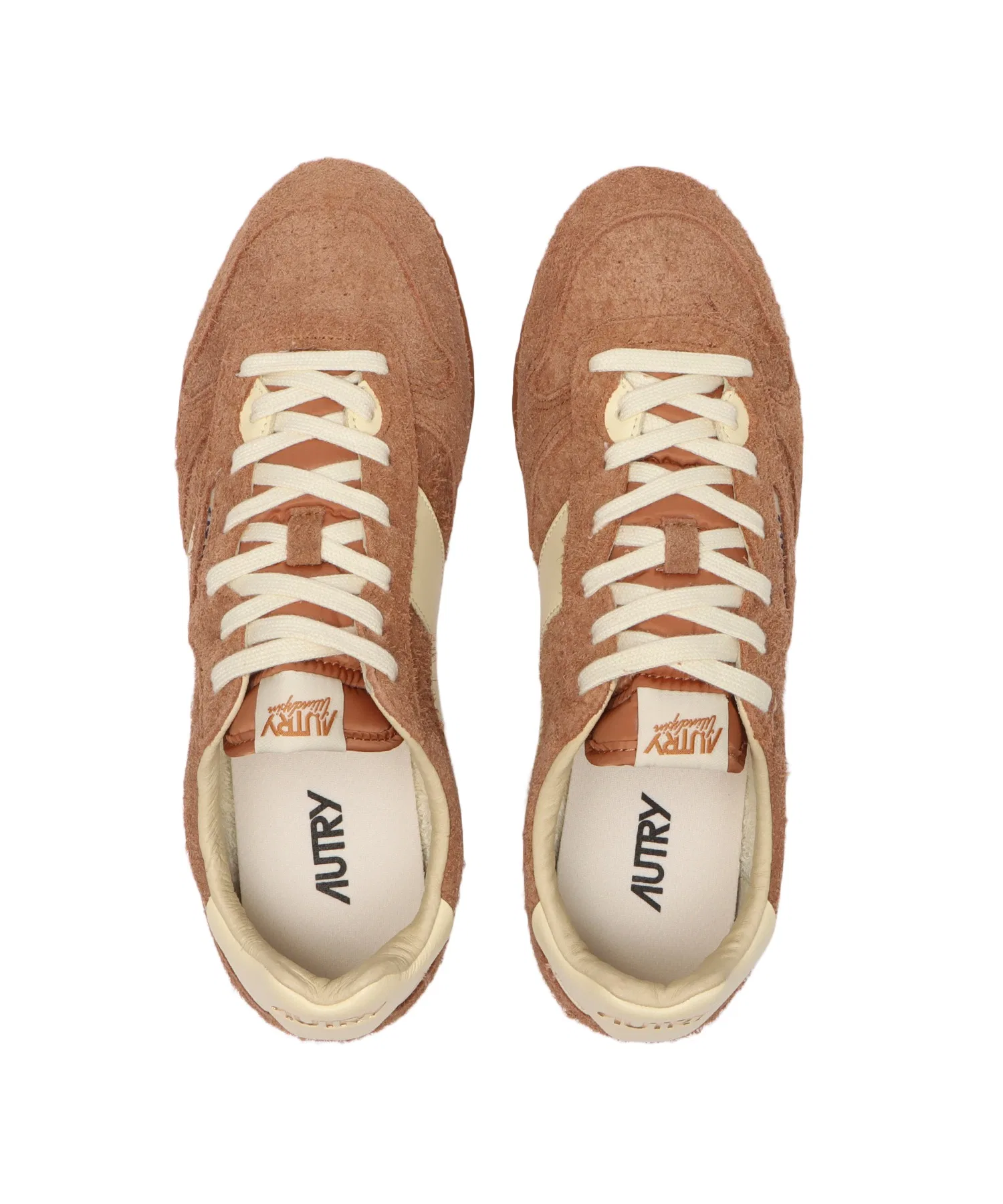 Мужские кроссовки AUTRY WINDSPIN LOW из кожи коричневые — фото 4