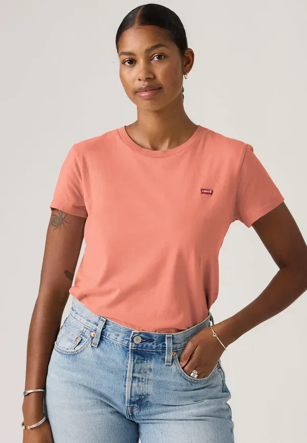 Футболка с принтом Levi'S Perfect Tee, терракотовый