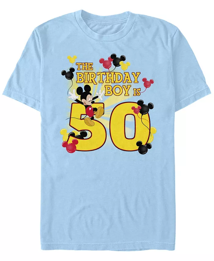 

Мужская футболка с коротким рукавом Mickey Birthday 50 Fifth Sun, синий
