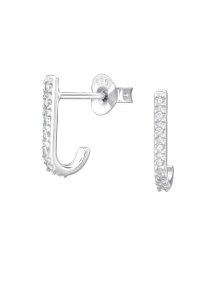 

Alexander York Серьги-гвоздики овальной формы с циркониями из серебра 925 пробы, комплект из 2 штук