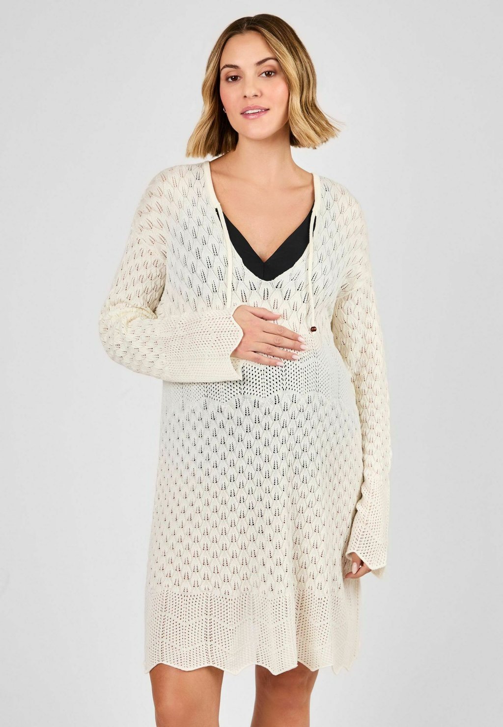 

Вязаное платье MATERNITY FIT JoJo Maman Bébé, белый
