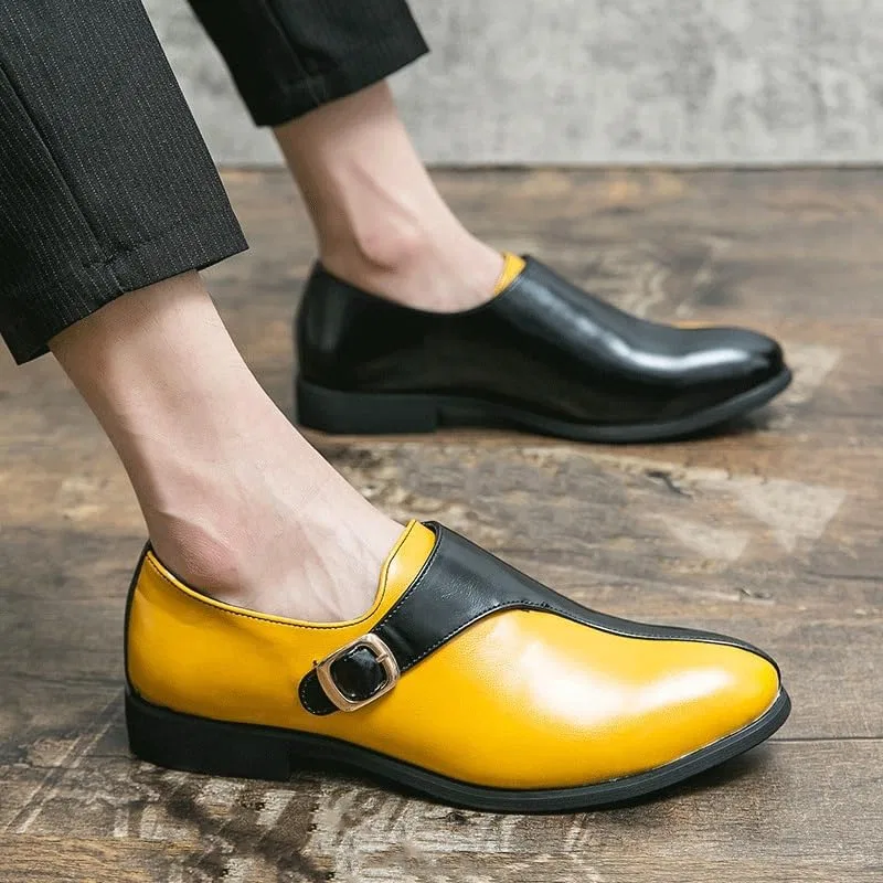 Туфли оксфорды, ортопедические, Slip On, желтые UOPYNE — фото 3