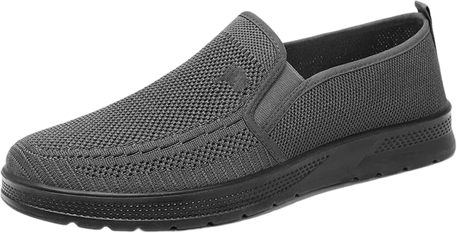 Мокасины кроссовки Adhdyuud Knit Loafers, серый