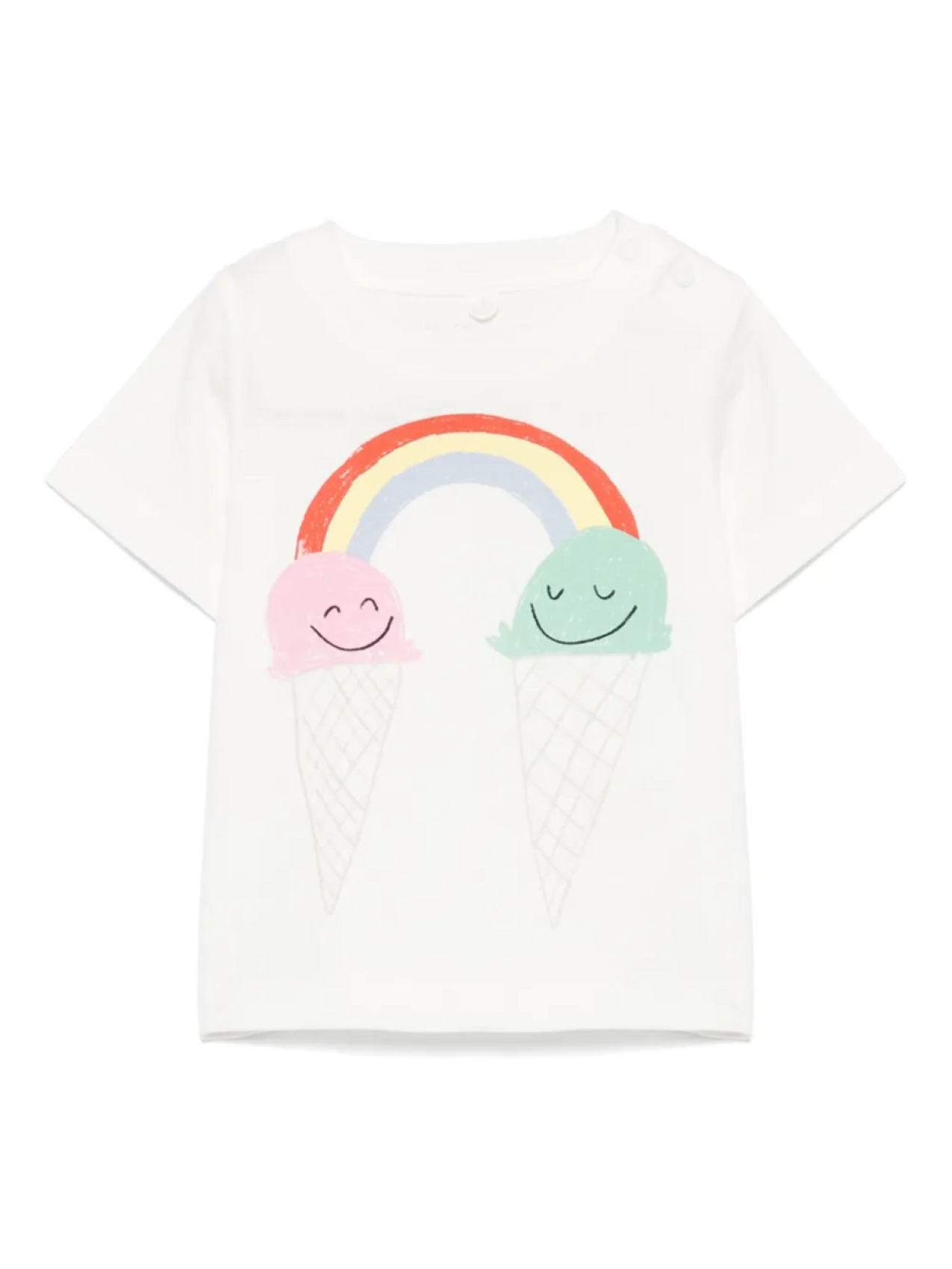 

Stella McCartney Kids футболка с графичным принтом, белый