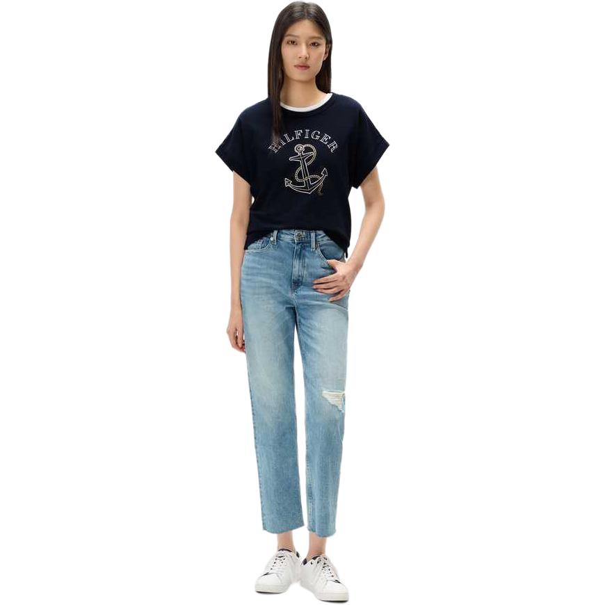 Футболка Tommy Hilfiger Women's, темно-синий — фото 3