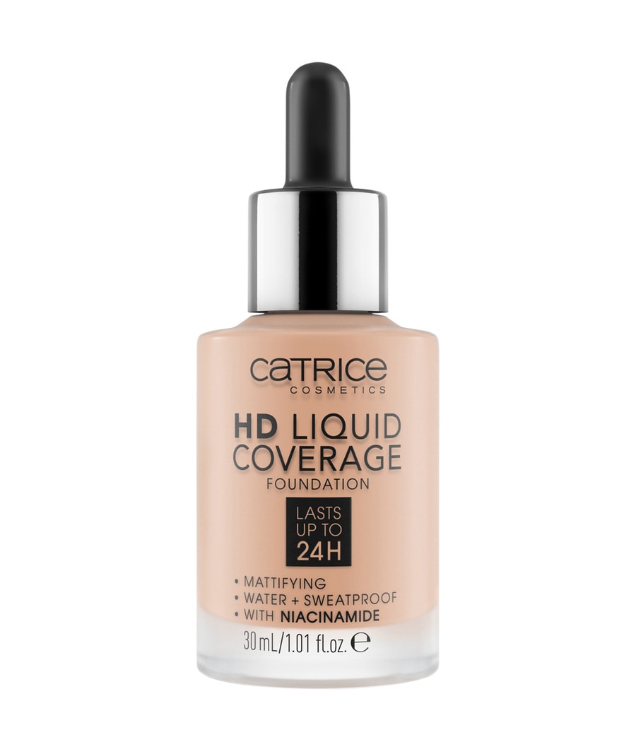 

Жидкая основа CATRICE HD Liquid Coverage, Nr. 020 - Rose Beige, 30 ml