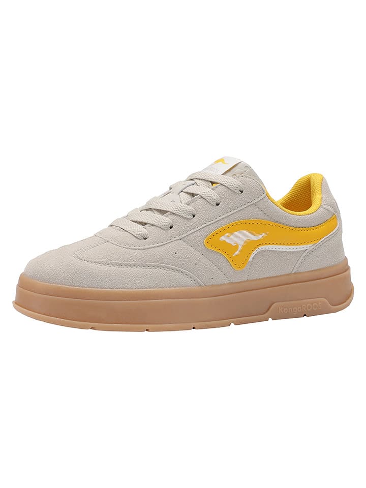 Кроссовки на шнуровке K-GK Meenie Kangaroos, цвет creme/orange