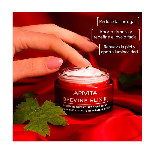 Крем для лица Apivita — Интенсивный восстанавливающий ночной Beevine Elixir, 50 мл — фото 3