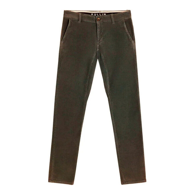 

Мужские бархатные брюки-чинос с застежкой-молнией Dening цвета хаки