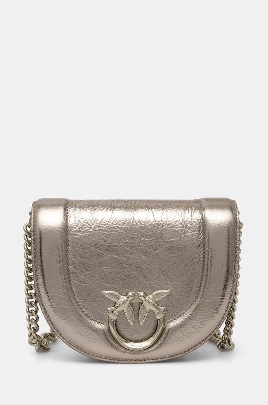 

Кожаная сумка Pinko, серебряный