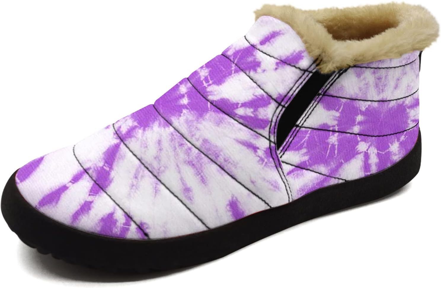 

Зимние ботинки Galaxy для женщин и мужчин, низкие модные кроссовки слипоны, ботильоны на щиколотку, подарки ко Дню святого Валентина Ximem, фиолетовый