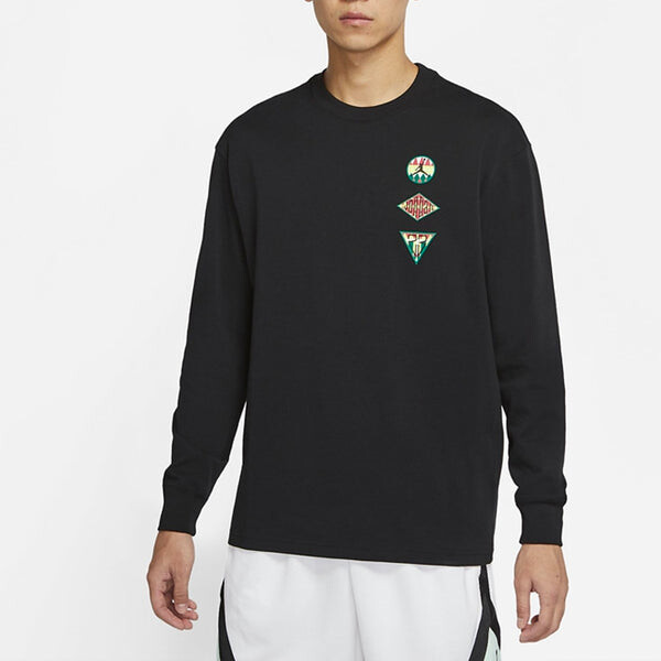 Толстовка Air Jordan logo Sports Knit Sweatshirt Men's Black, черный — фото 3