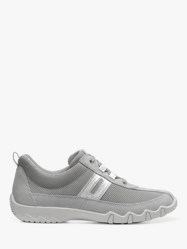 Кроссовки leanne ii из замши и кожи широкого покроя Hotter, цвет Shell Grey