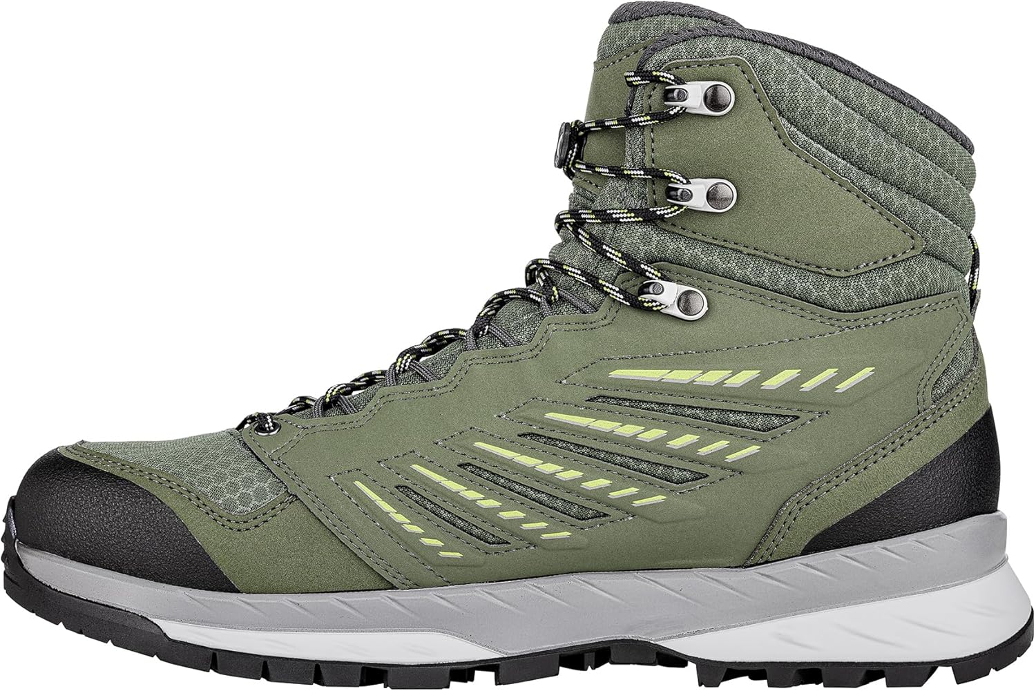 Мужские ботинки Lowa Trek Evo GTX Mid из текстиля и синтетики, оливковый — фото 3
