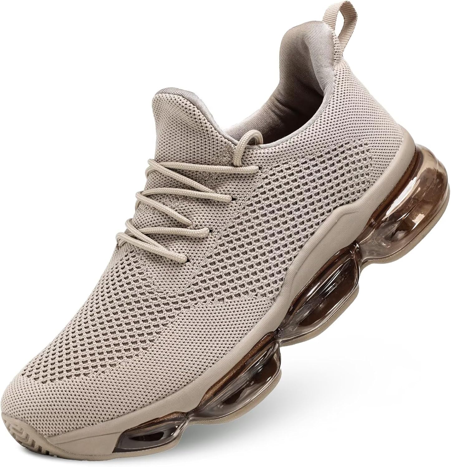 

Мужские кроссовки для бега с амортизацией, противоскользящие, для тренировок, повседневной носки, баскетбольные кроссовки, модные теннисные спортивные кроссовки, фитнес и кросс-тренинг Srenket, хаки