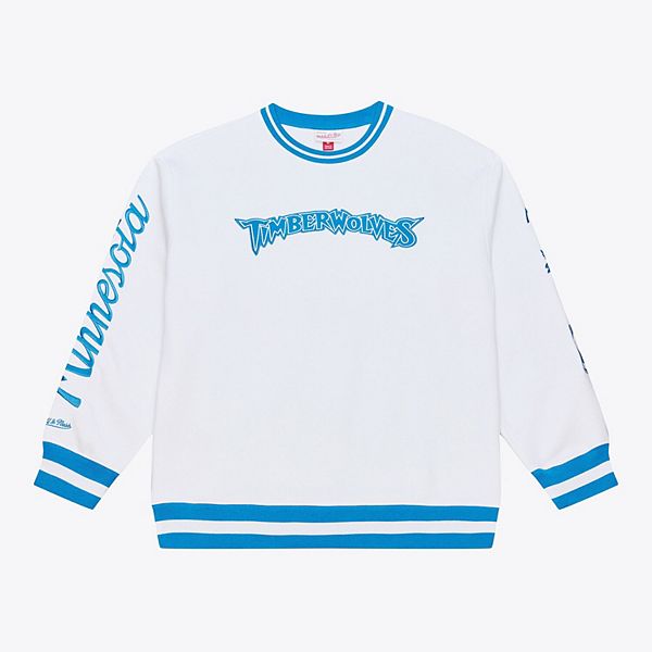 

Мужской белый свитшот minnesota timberwolves из арктического флиса Mitchell & Ness