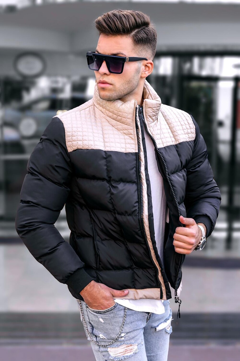 

Пальто Madmext, экру, Серый, Пальто Madmext, экру