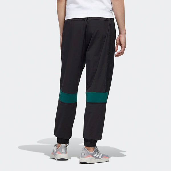 Спортивные штаны adidas neo M Ss Tcns Tp 2 Colorblock Bundle Feet Casual Loose Sports Long Pants Black, черный — фото 4