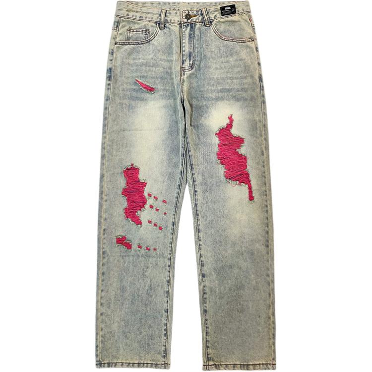 

ZIAREL Джинсы Unisex Blue [Removable Logo] Moderate Straight Fit