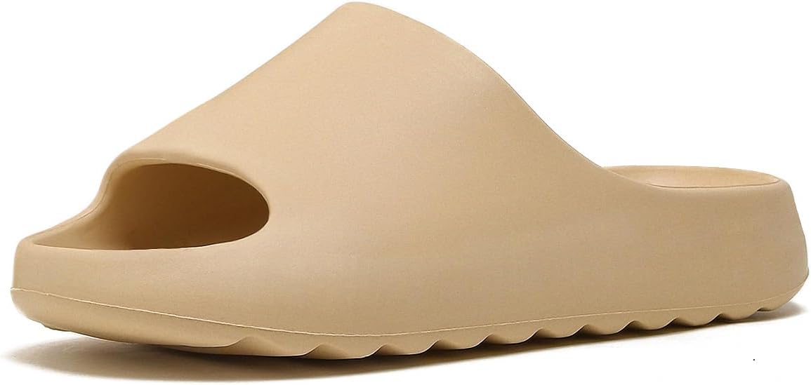 

Шлепанцы Homtechly Cloud для женщин и мужчин, удобные легкие шлепанцы на платформе, унисекс домашние тапочки из пеноматериала, летние сандалии с открытым носком для дома и улицы, бежевый