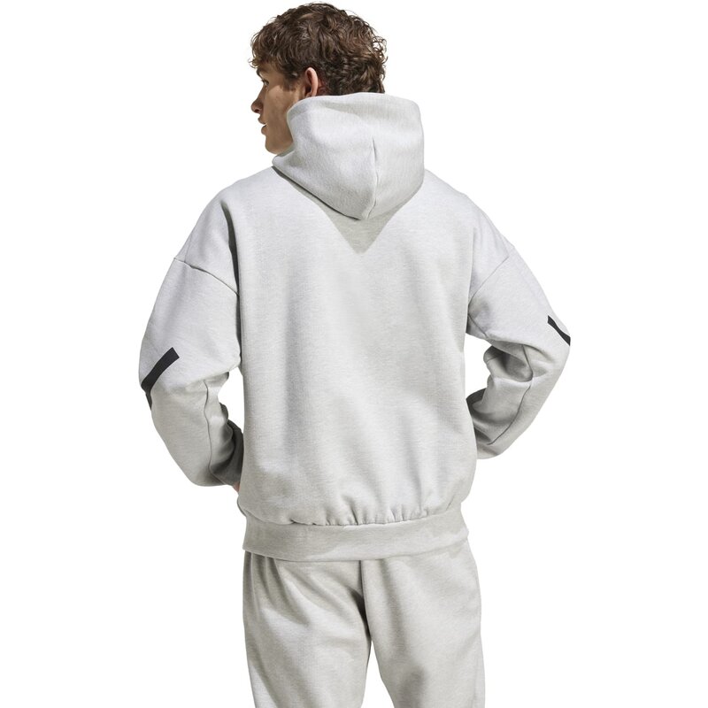 Толстовка с капюшоном zne (нормальная и длинная) Adidas, цвет mgreyh — фото 3