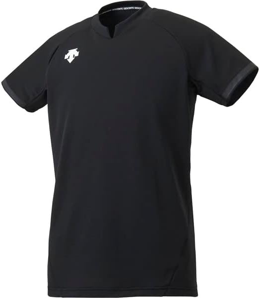 

Футболка для волейбола с коротким рукавом Descente, классическая, влагоотводящая, быстросохнущая, эластичная, унисекс, для тренировок