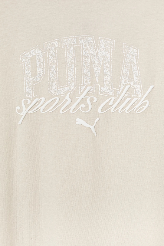 Детская хлопковая футболка CLASS Tee II G Puma, бежевый — фото 3