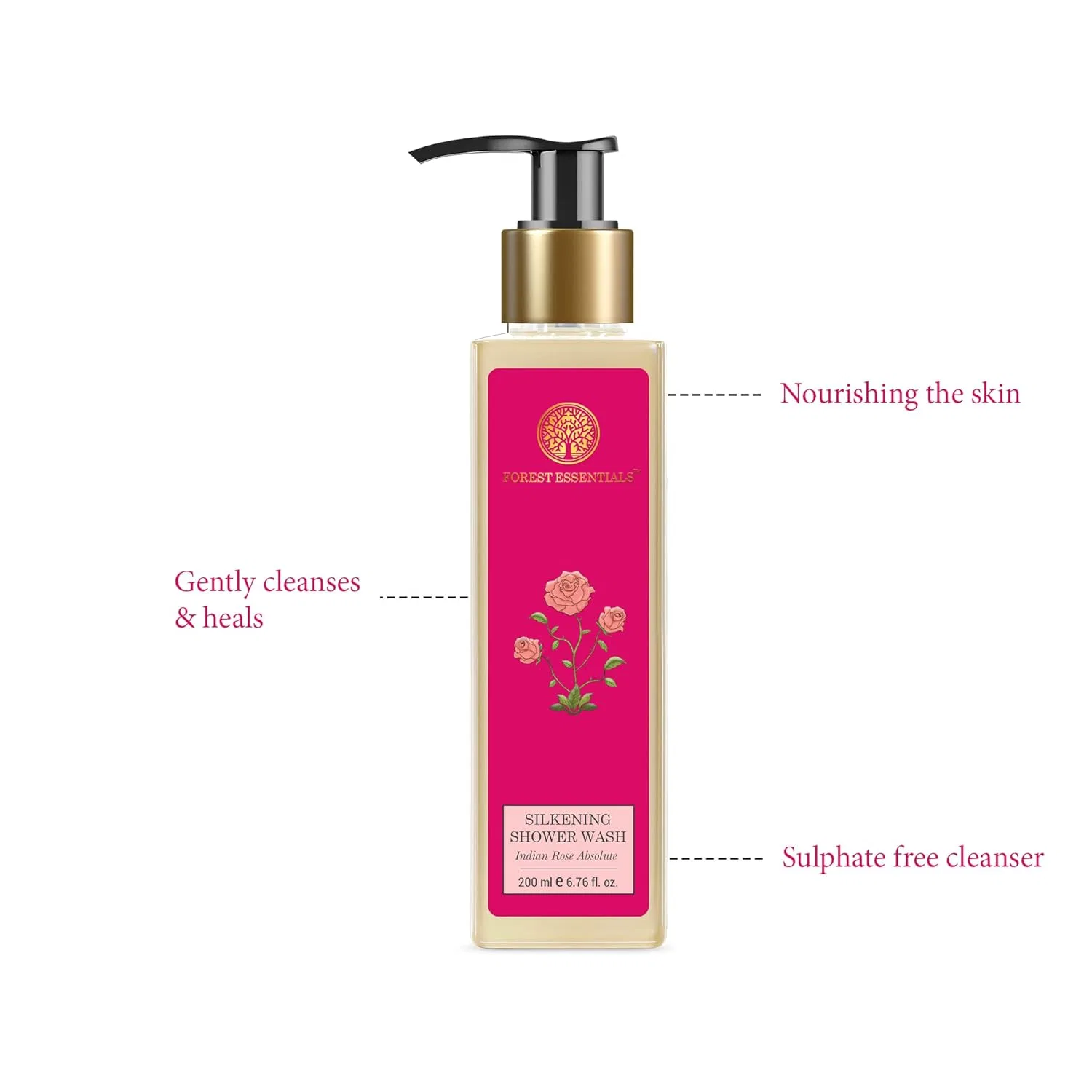 Гель для душа Forest Essentials Indian Rose Absolute, 200 мл Forest Essentials — фото 2
