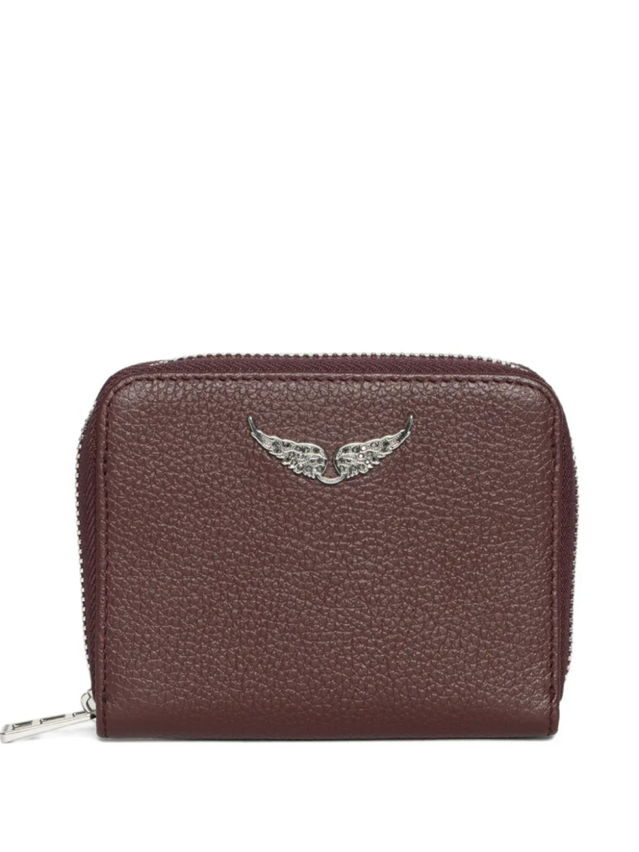 

Мини-кошелек из зернистой кожи Zadig&Voltaire, фиолетовый