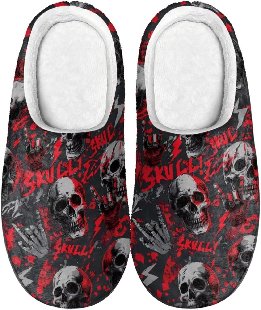 

Милые мультяшные фланелевые тапочки Howilath унисекс, теплые и дышащие хлопковые тапочки с противоскользящей подошвой, красный