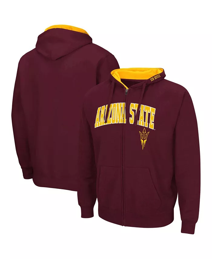 

Мужская толстовка с капюшоном Arizona State Sun Devils Arch Logo 3.0 с застежкой-молнией Colosseum, коричневый