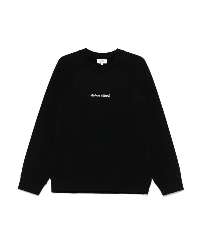 

Вышитая объемная толстовка-реглан Maison Kitsunã, черный