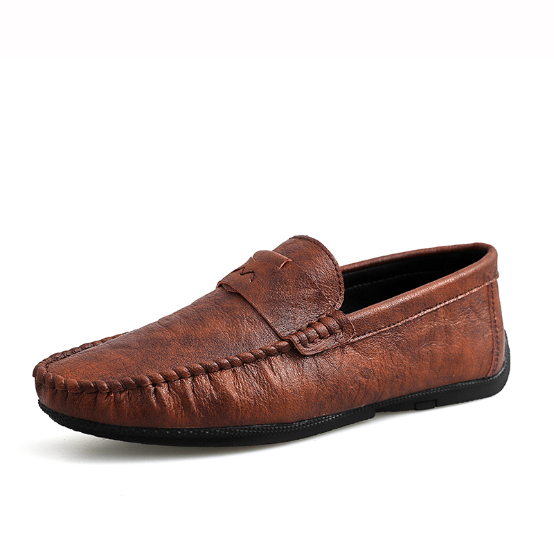 

KUPE Мужские повседневные туфли мужские низкие топы коричневые, цвет Brown