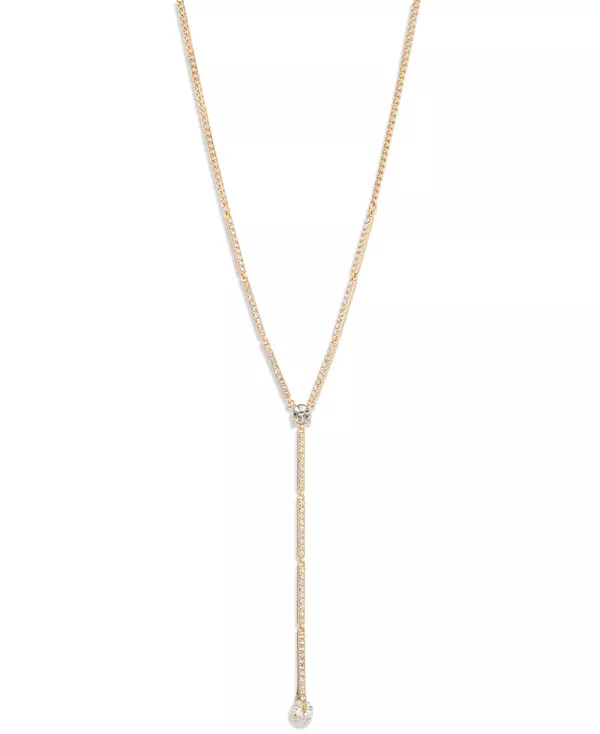 

Длинное Y-образное ожерелье золотистого оттенка с кубическим цирконием Givenchy, gold