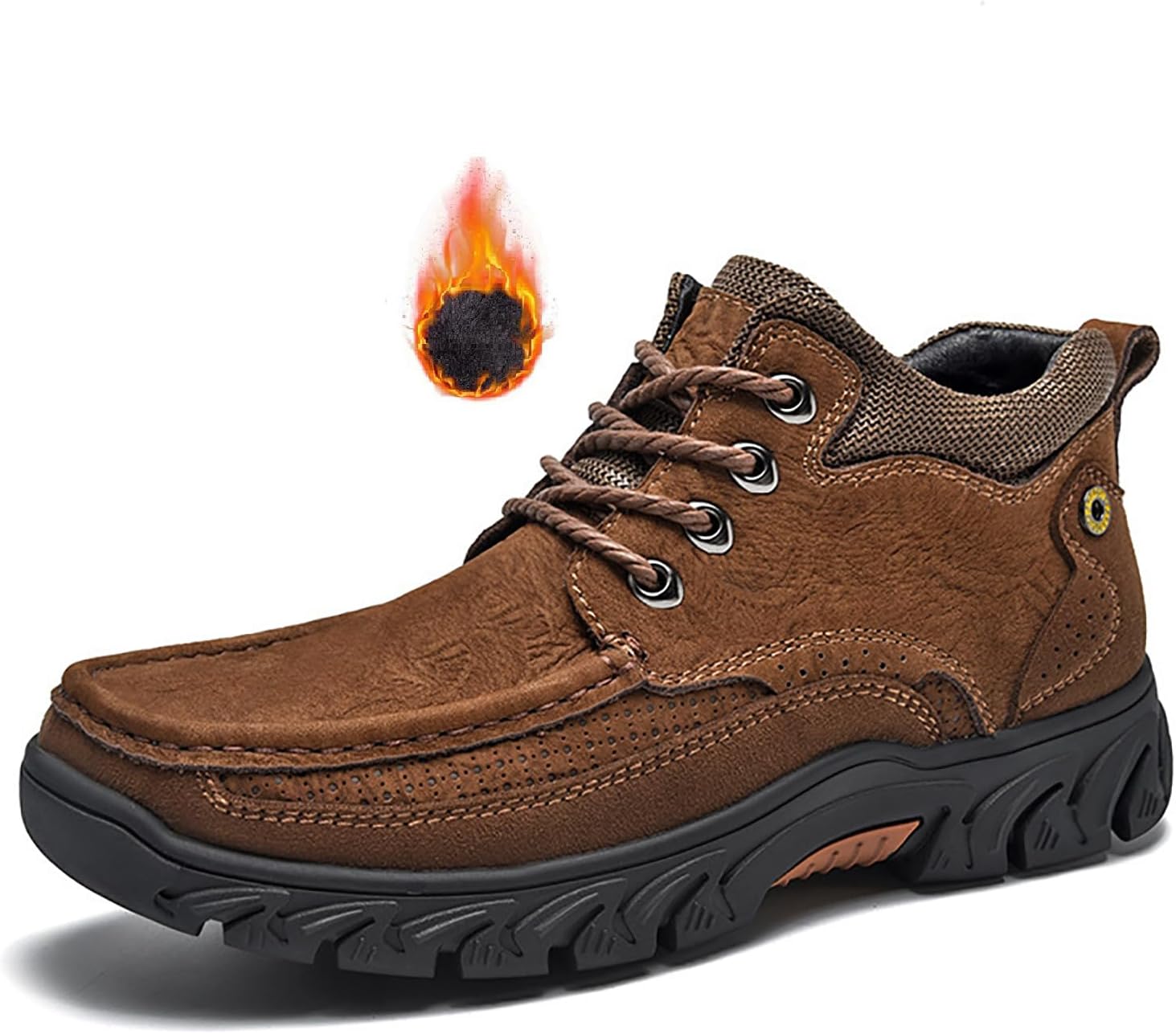 

Мужские кожаные ортопедические повседневные ботинки до щиколотки, классические на шнуровке, с удобной поддержкой свода стопы, противоскользящей подошвой, на платформе, для походов, осенне-зимние, для туризма, восхождений и прогулок Loveheynew, к...