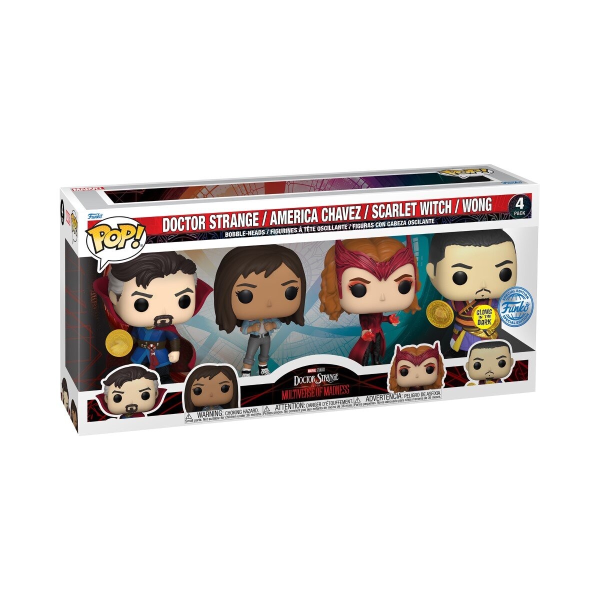 

Funko POP! Marvel, набор коллекционных фигурок Доктор Стрэндж, 4 шт.