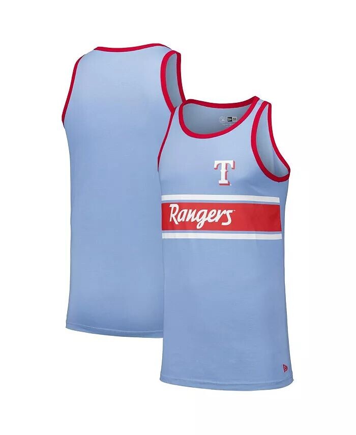 

Мужская светло-синяя майка-майка Texas Rangers Ringer New Era