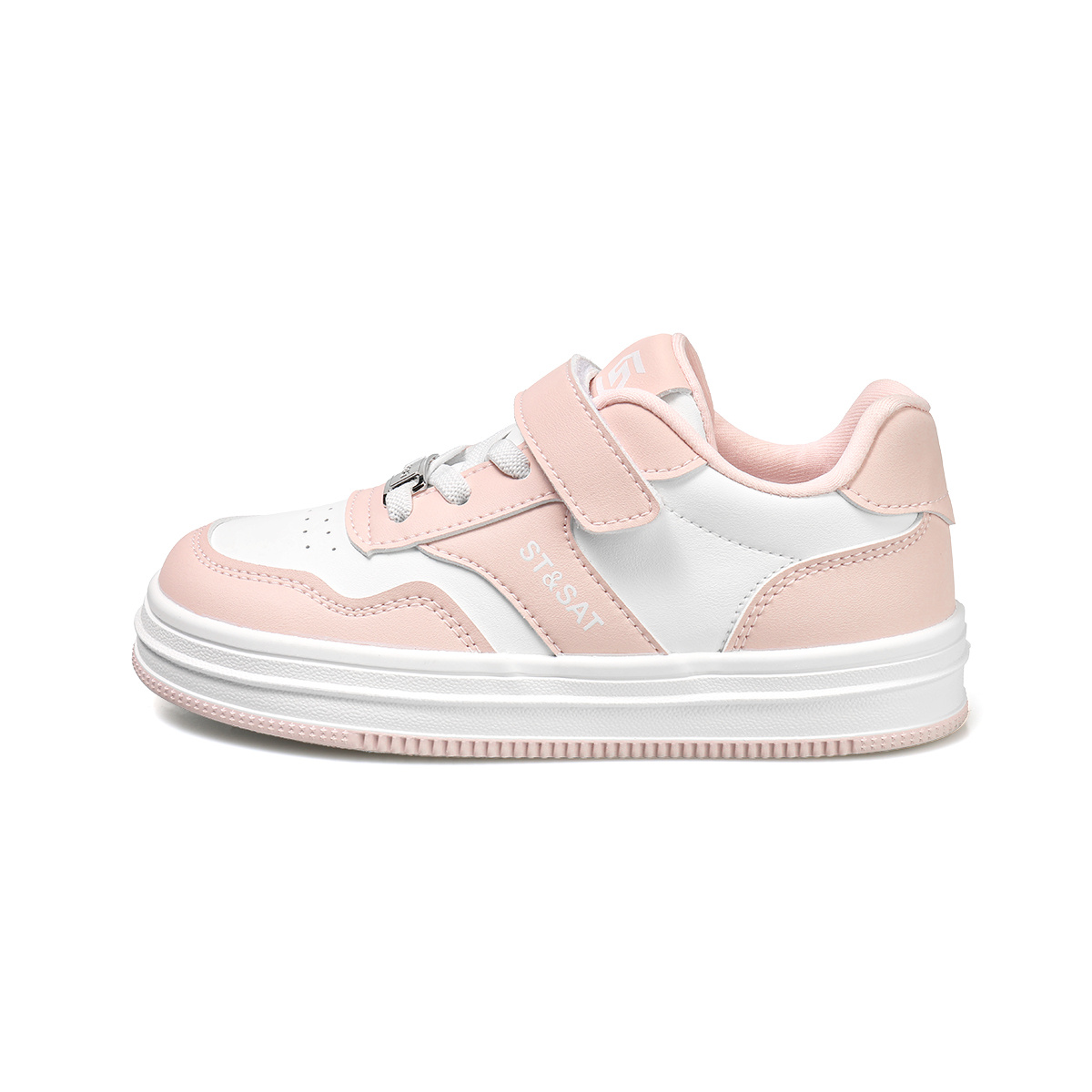 

Детские скейтерские кроссовки ST&SAT KIDS, белый/розовый