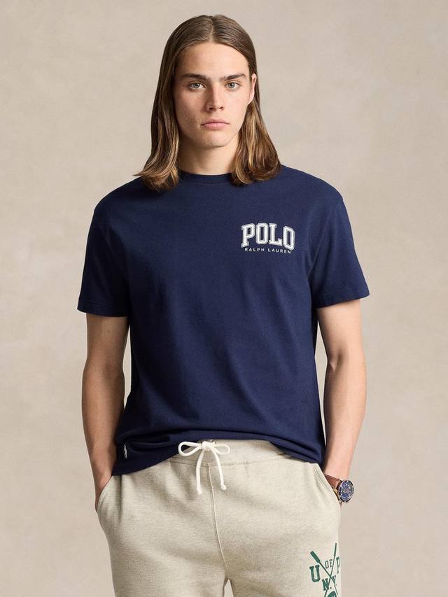 

Хлопчатобумажная футболка с логотипом polo Ralph Lauren, цвет Cruise Navy