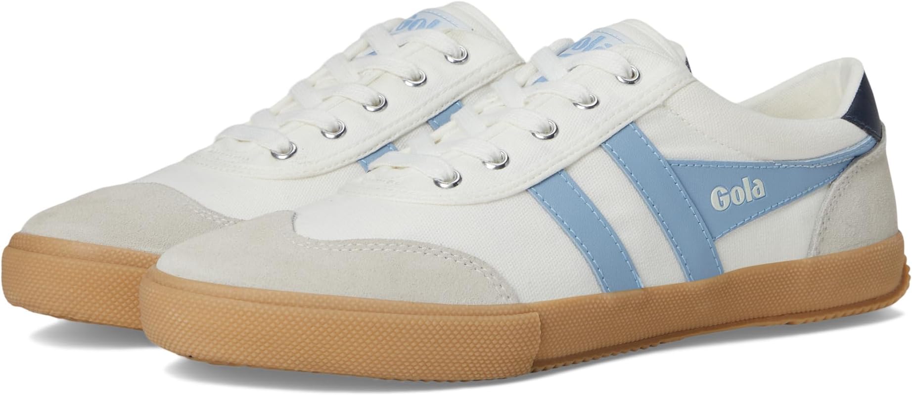 Кроссовки Gola Badminton, цвет Off White/Air/Navy/Gum
